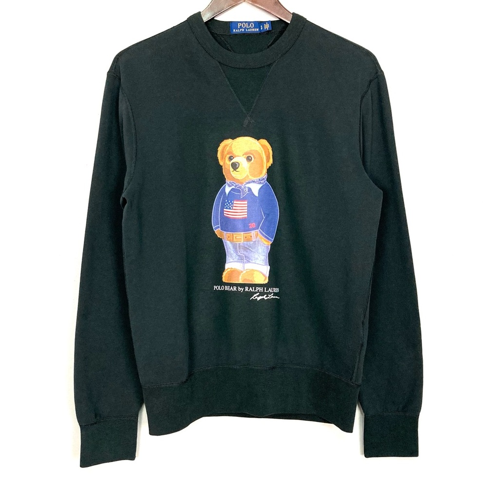 Ralph Lauren Polo Bear Sweatshirt Men’s Size S Pullover Fleece Lined American